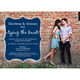 Navy Tying The Knot Engagement Invitations Image 3 of 5